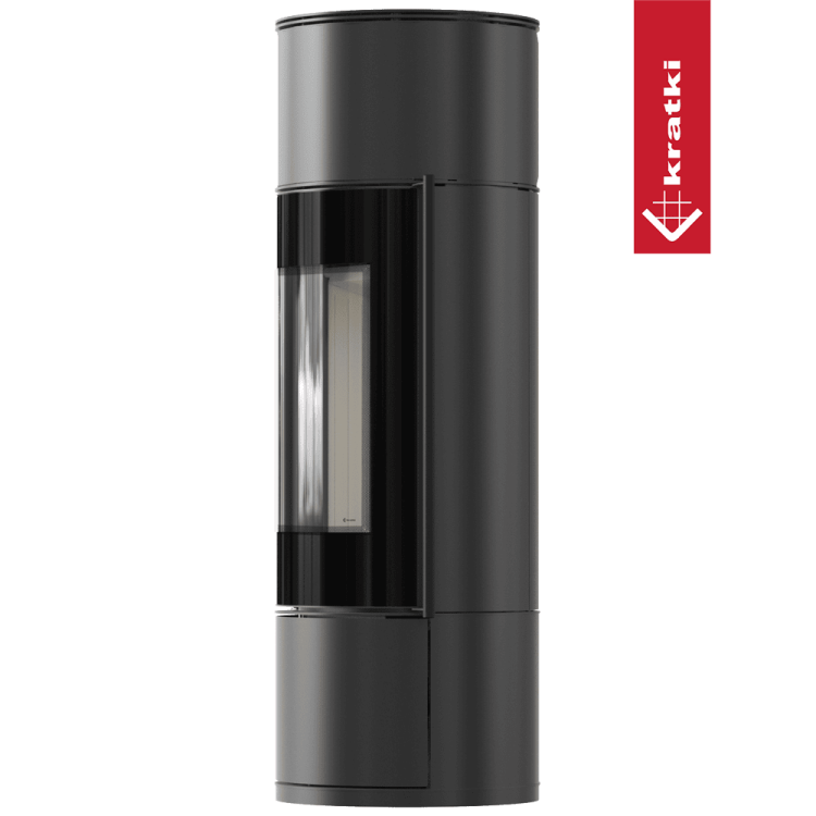 piec wolnostojący koza piec na drewno kratki AMBLER ekoprojekt bok