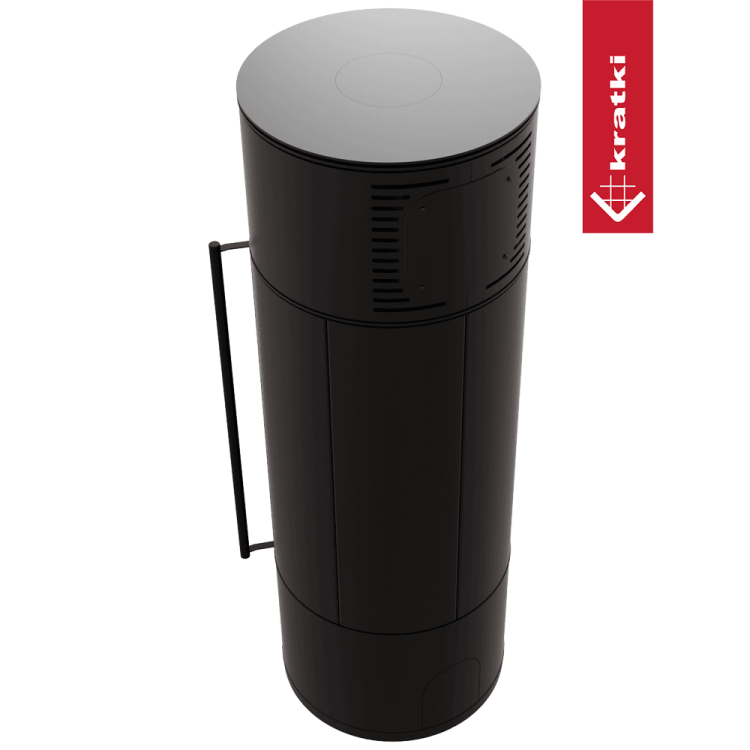 piec wolnostojący koza piec na drewno kratki AMBLER ekoprojekt tył