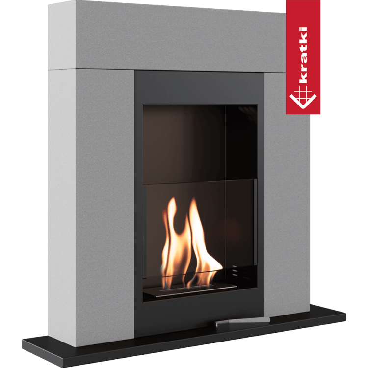 biokominek whiskey granito z szybą 2