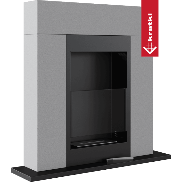 biokominek whiskey granito kratki z szybą