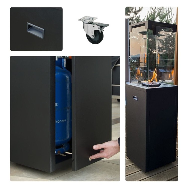 ogrzewacz gazowy PATIO LIGHT KRATKI zbliżenia produktu