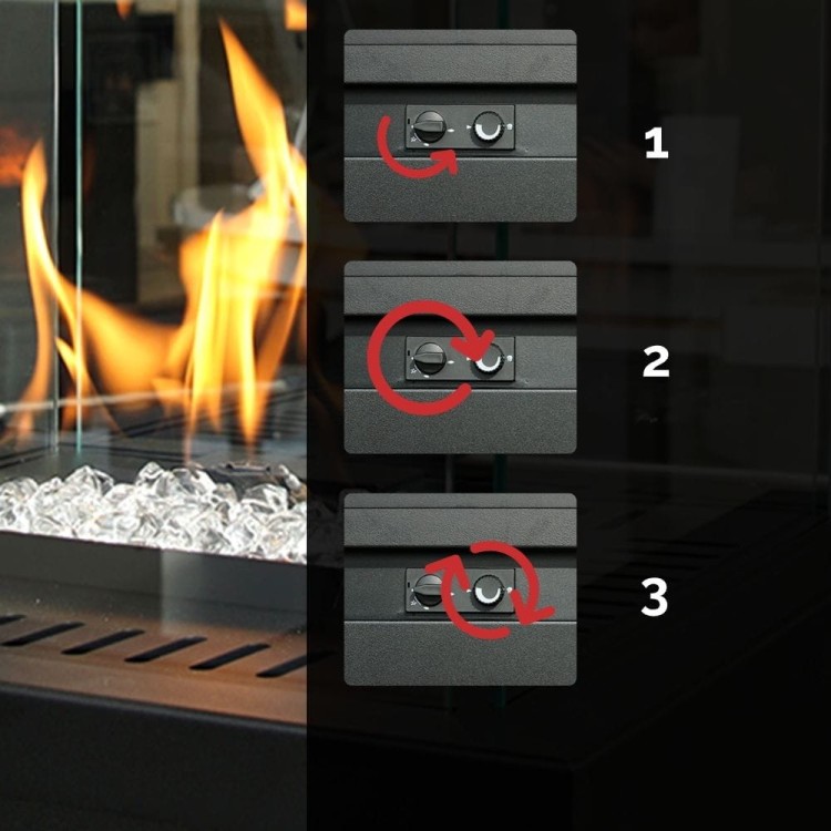 sterowanie ogrzewacza gazowego PATIO LIGHT KRATKI