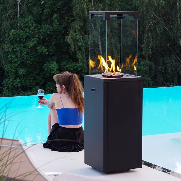 ogrzewacz gazowy ogrodowy KRATKI PATIO LIGHT wizualizacja